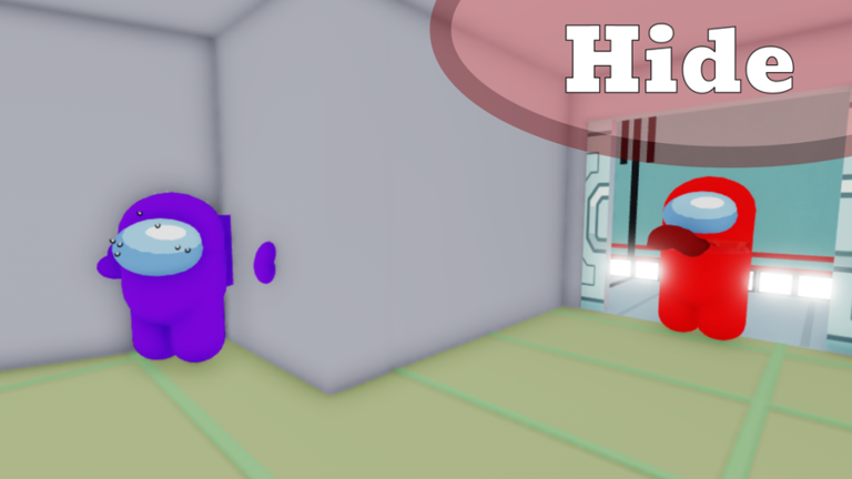 Image from Roblox game Among Us Hide and Seek.
