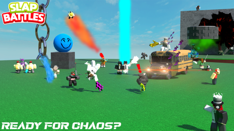 Image of game play in the Roblox game Slap Battles